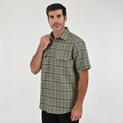 Camisa Yale Para Caballero Manga Larga Regular Fit 8047 Verde Militar