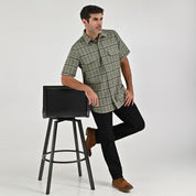 Camisa Yale Para Caballero Manga Larga Regular Fit 8047 Verde Militar