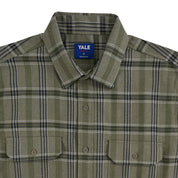 Camisa Yale Para Caballero Manga Larga Regular Fit 8047 Verde Militar