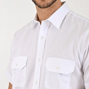 Camisa Yale Para Caballero Manga Larga Regular Fit 8073 Blanco