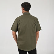 Camisa Yale Para Caballero Manga Larga Regular Fit 8073 Verde Militar