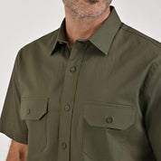 Camisa Yale Para Caballero Manga Larga Regular Fit 8073 Verde Militar