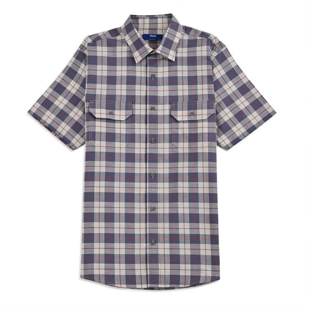 Camisa Yale Para Caballero Manga Larga Regular Fit 8211 Azul Acero