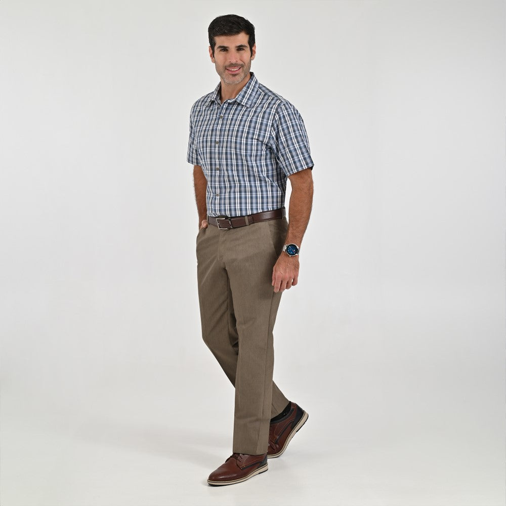 Camisa Yale Para Caballero Manga Larga Regular Fit 8212 Azul Acero