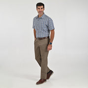 Camisa Yale Para Caballero Manga Larga Regular Fit 8212 Azul Acero
