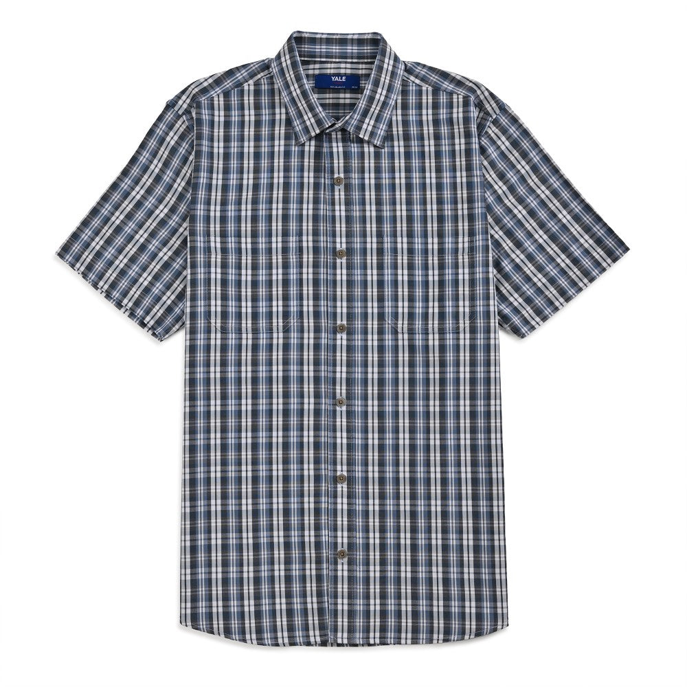 Camisa Yale Para Caballero Manga Larga Regular Fit 8212 Azul Acero