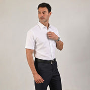 Camisa casual Yale Regular Fit Manga corta 3541 Blanco