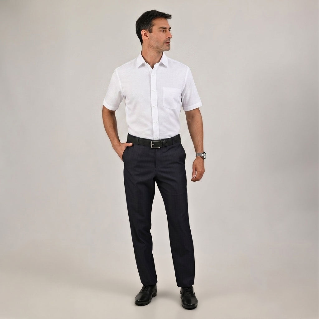 Camisa casual Yale Regular Fit Manga corta 3541 Blanco