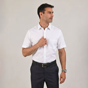 Camisa casual Yale Regular Fit Manga corta 3541 Blanco