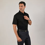 Camisa casual Yale Regular Fit Manga corta 3541 Negro