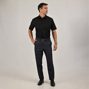 Camisa casual Yale Regular Fit Manga corta 3541 Negro