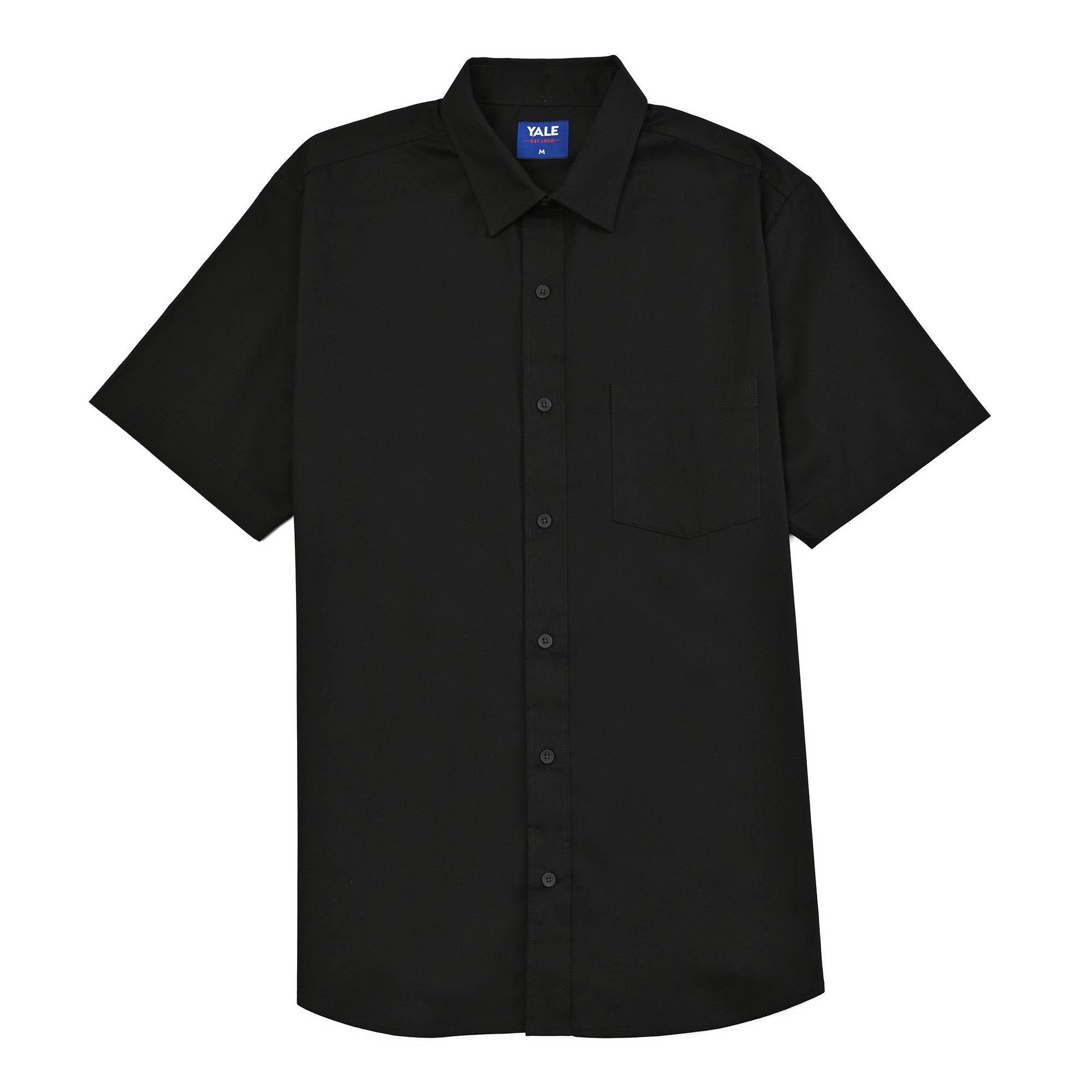Camisa casual Yale Regular Fit Manga corta 3541 Negro