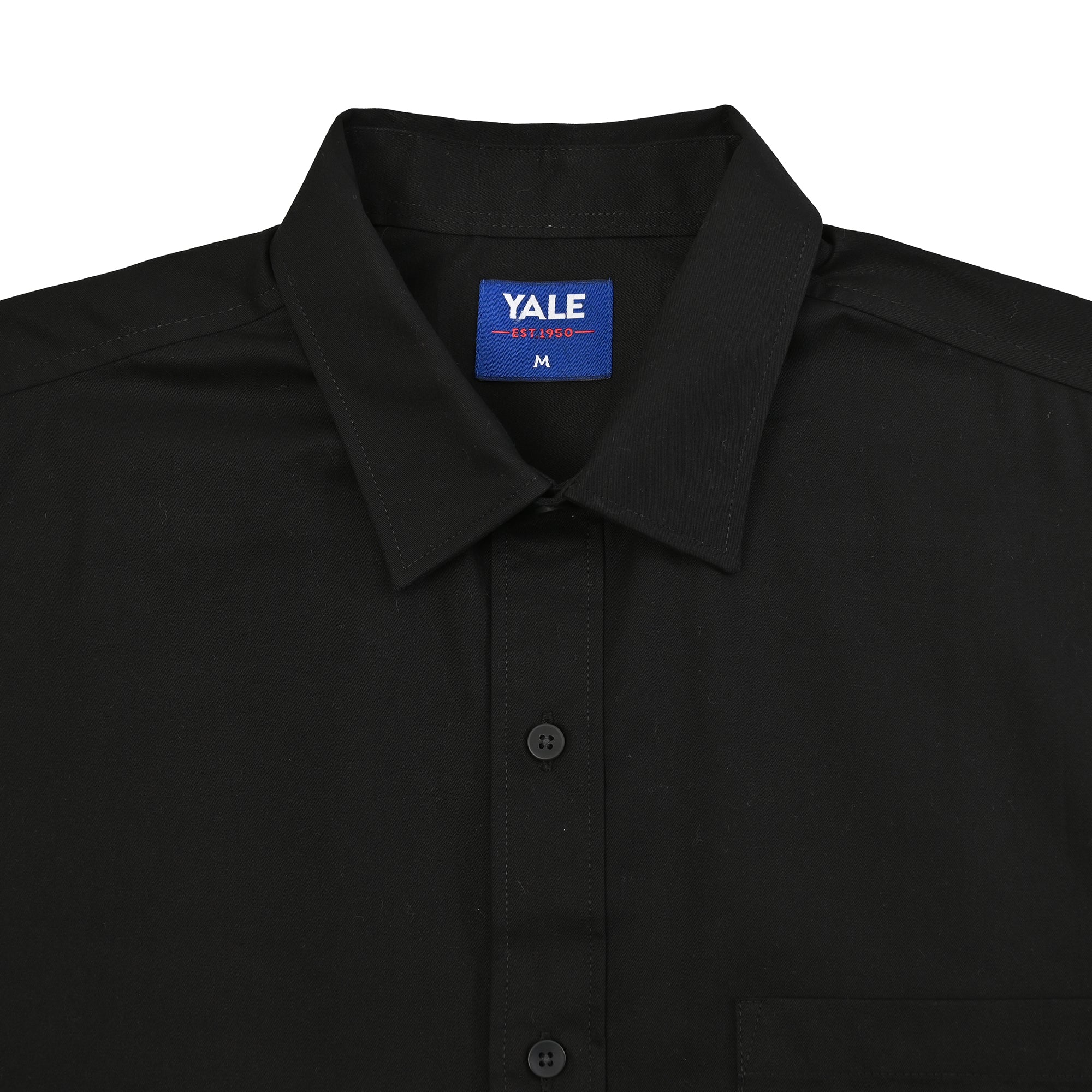 Camisa casual Yale Regular Fit Manga corta 3541 Negro