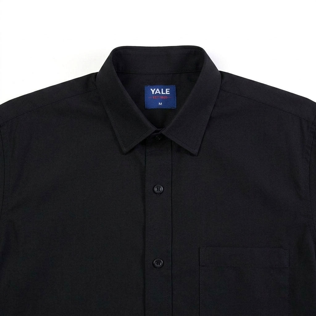 Camisa casual Yale Regular Fit Manga corta 7298 Negro