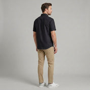 Camisa casual Yale Regular Fit Manga corta 7298 Negro