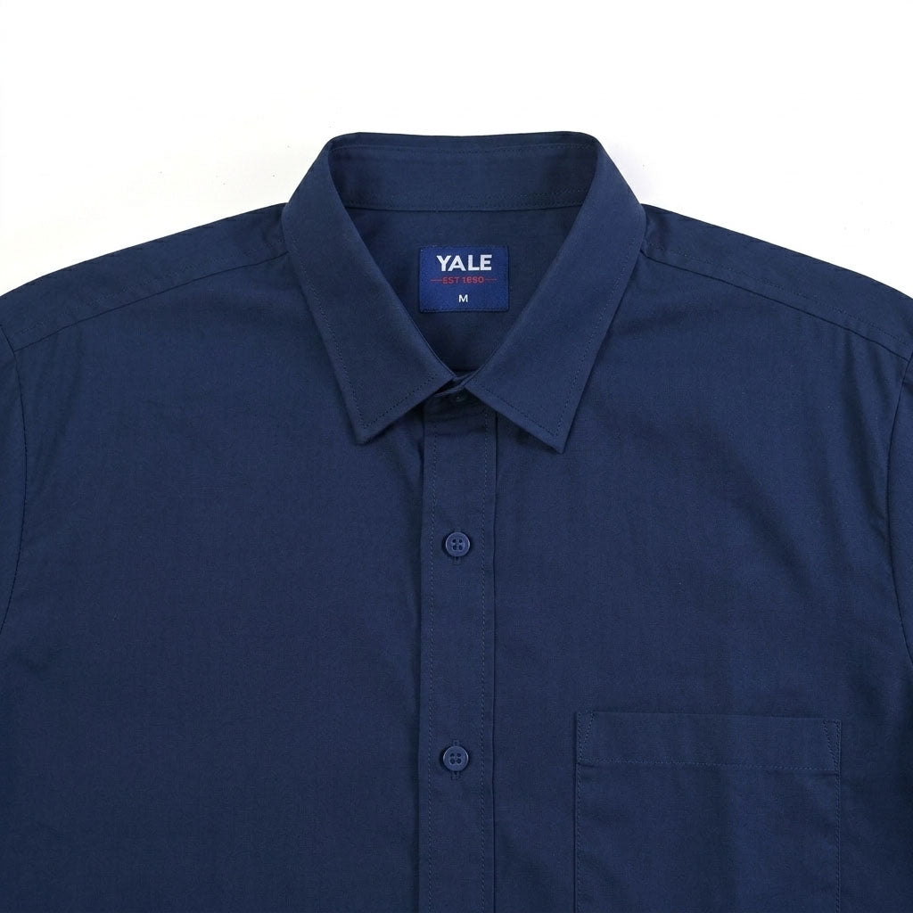 Camisa casual Yale Regular Fit Manga corta 7298 Azul