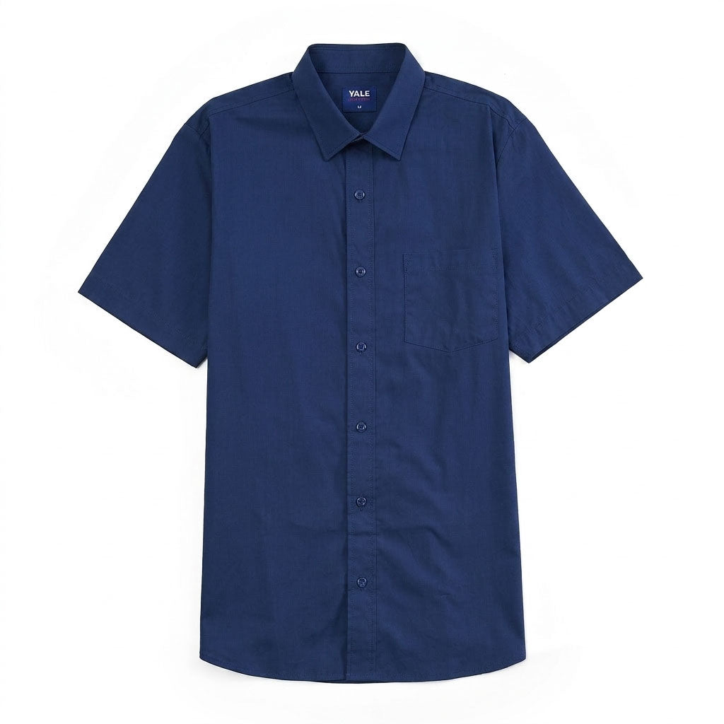 Camisa casual Yale Regular Fit Manga corta 7298 Azul