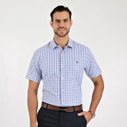 Camisa Yale Para Caballero Manga Corta Regular Fit 2153 Rosa