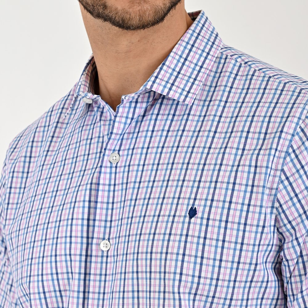 Camisa Yale Para Caballero Manga Corta Regular Fit 2153 Rosa