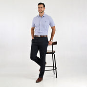 Camisa Yale Para Caballero Manga Corta Regular Fit 2153 Rosa