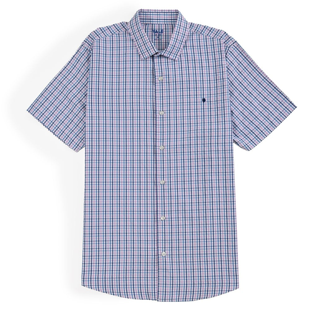 Camisa Yale Para Caballero Manga Corta Regular Fit 2153 Rosa
