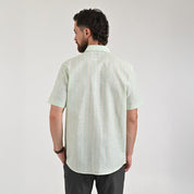 Camisa Yale Para Caballero Manga Corta Regular Fit 2185 Verde