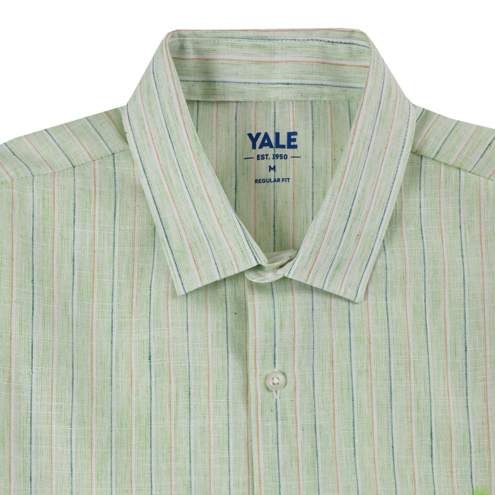Camisa Yale Para Caballero Manga Corta Regular Fit 2185 Verde