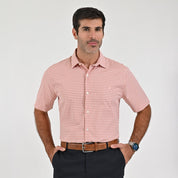 Camisa Yale Para Caballero Manga Corta Regular Fit 2212 Rojo
