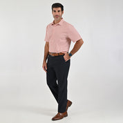 Camisa Yale Para Caballero Manga Corta Regular Fit 2212 Rojo