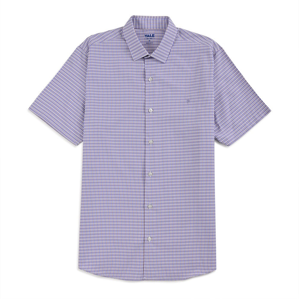 Camisa Yale Para Caballero Manga Corta Regular Fit 2212 Lila