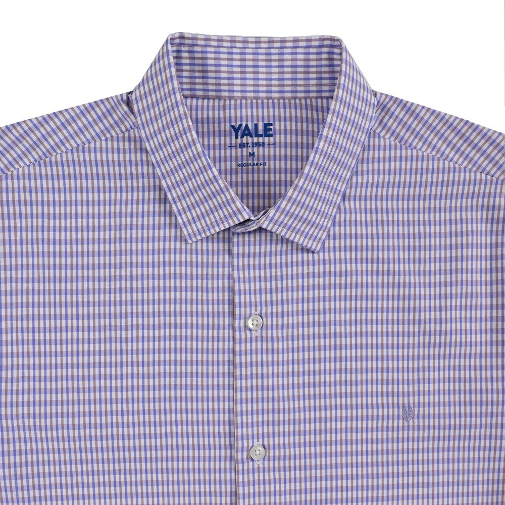 Camisa Yale Para Caballero Manga Corta Regular Fit 2212 Lila