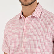 Camisa Yale Para Caballero Manga Corta Regular Fit 2213 Rojo
