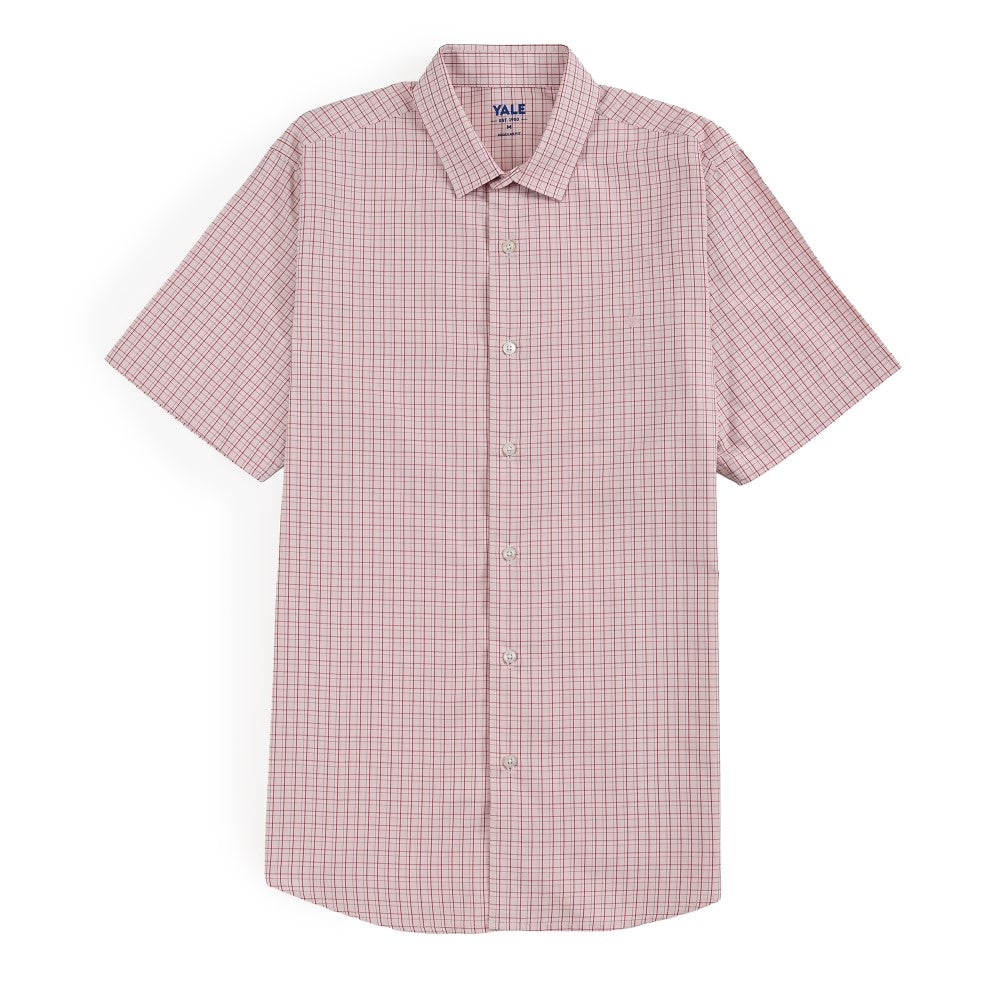 Camisa Yale Para Caballero Manga Corta Regular Fit 2213 Rojo