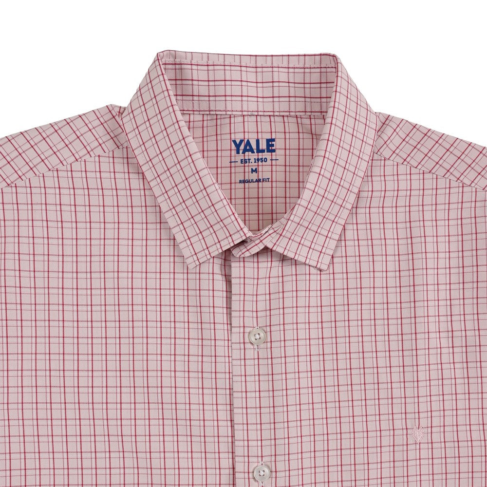 Camisa Yale Para Caballero Manga Corta Regular Fit 2213 Rojo