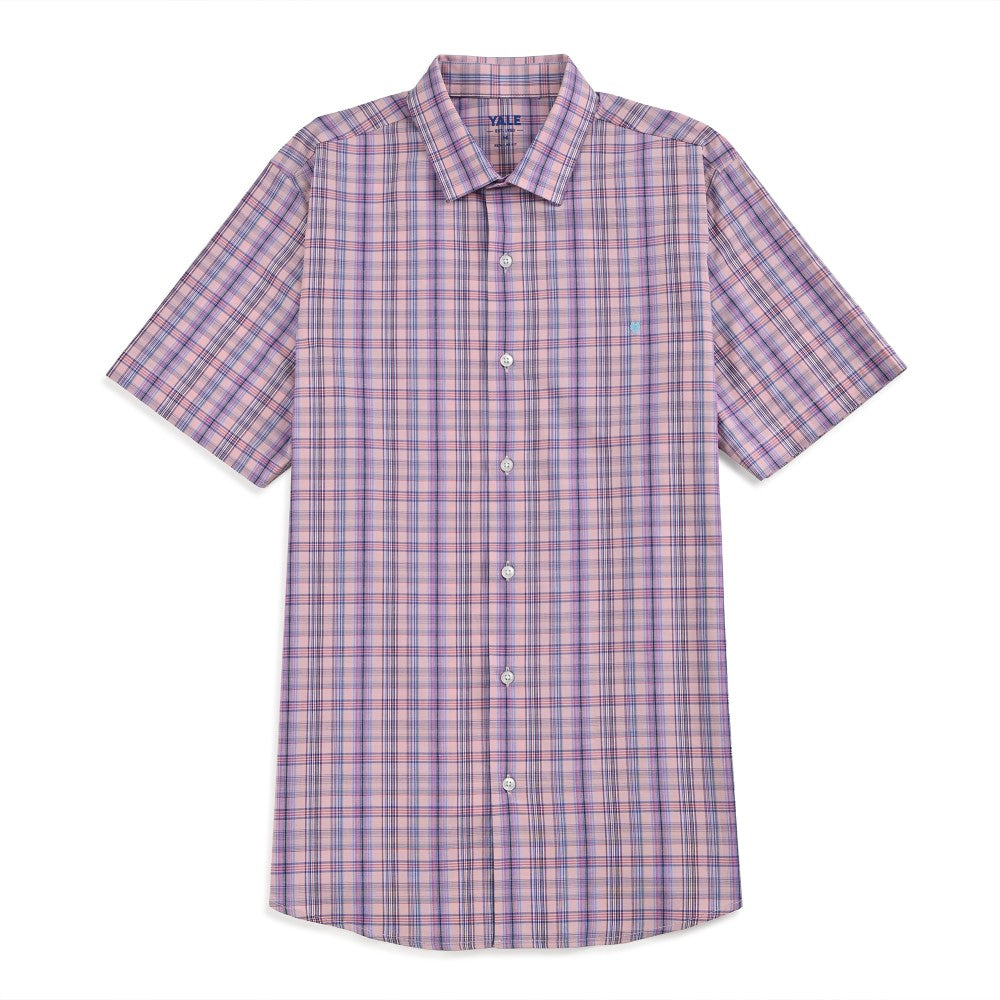Camisa Yale Para Caballero Manga Corta Regular Fit 2265 Coral
