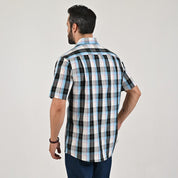Camisa casual Yale Regular Fit Manga corta 7749 Negro