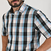 Camisa casual Yale Regular Fit Manga corta 7749 Negro