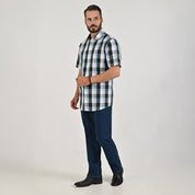Camisa casual Yale Regular Fit Manga corta 7749 Negro