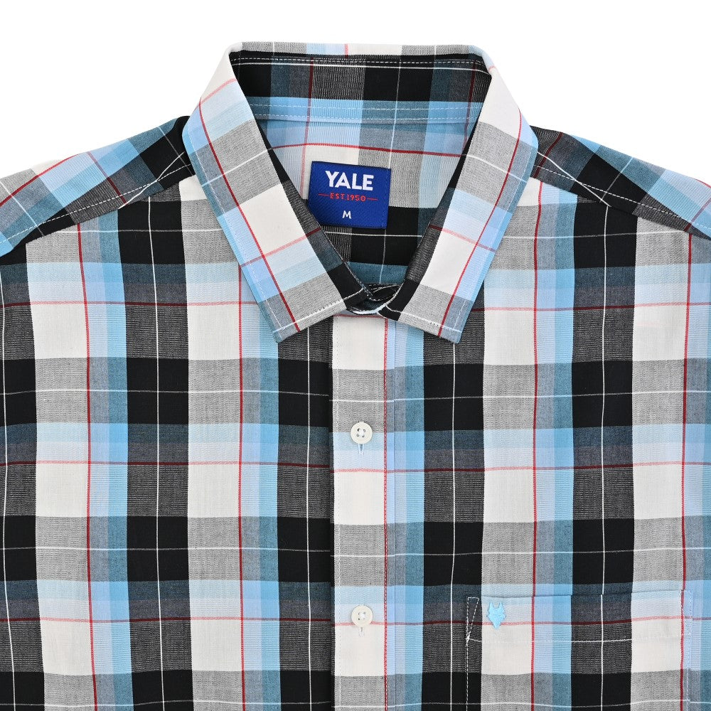 Camisa casual Yale Regular Fit Manga corta 7749 Negro