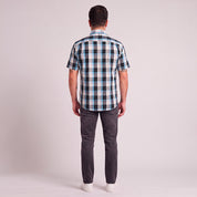 Camisa casual Yale Regular Fit Manga corta 7749 Azul