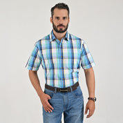 Camisa casual Yale Regular Fit Manga corta 7766 Verde