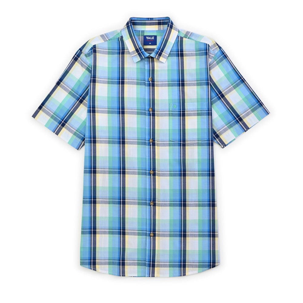 Camisa casual Yale Regular Fit Manga corta 7766 Verde
