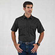 Camisa Pesquera Para Caballero Manga Corta Regular Fit 5536 Negro
