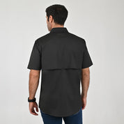 Camisa Pesquera Para Caballero Manga Corta Regular Fit 5536 Negro