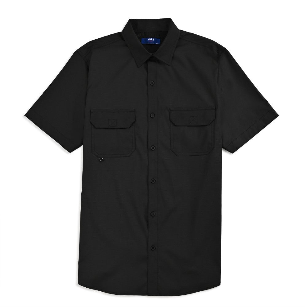 Camisa Pesquera Para Caballero Manga Corta Regular Fit 5536 Negro