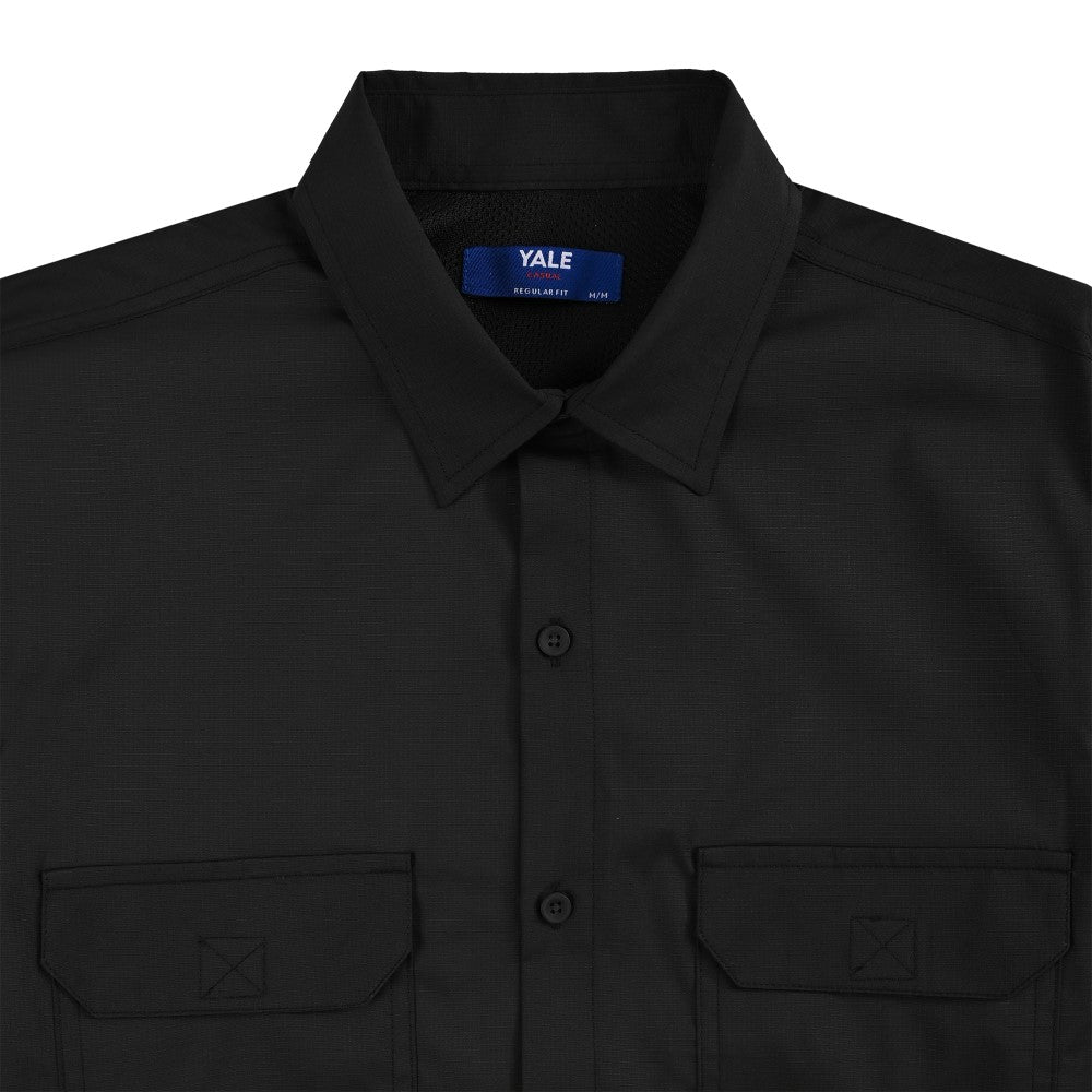 Camisa Pesquera Para Caballero Manga Corta Regular Fit 5536 Negro
