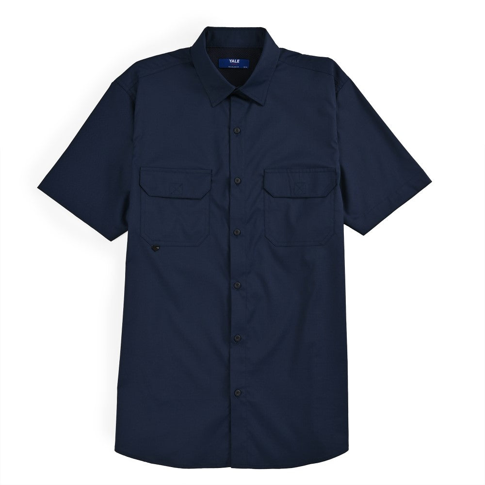 Camisa Pesquera Para Caballero Manga Corta Regular Fit 5536 Azul Marino