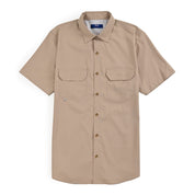 Camisa Pesquera Para Caballero Manga Corta Regular Fit 5536 Kaki