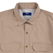 Camisa Pesquera Para Caballero Manga Corta Regular Fit 5536 Kaki