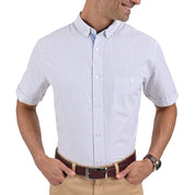 Camisa Yale  Manga Corta Regular Fit 2172 Azul Cielo